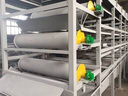 Dopravníkové sušárny na brikety, štěpky, ovoce a další materiály.