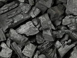 Hard wood charcoal
