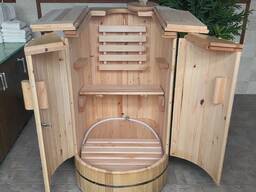 Mini sauna, phyto barrel, miniature sauna, home sauna barrel, indoor sauna cabin