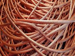Pure millbery copper , copper wire scrap 99.99% for sale
